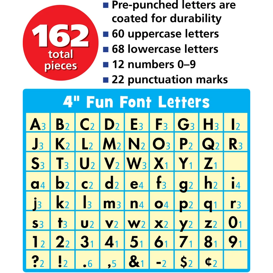 Composition Fun Font Letters Combo Pack