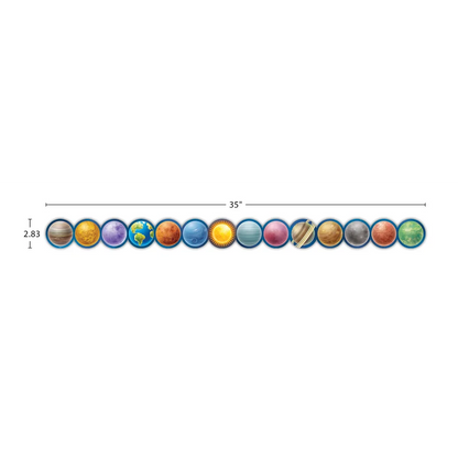 Outer Space Crew Planets Die-Cut Border Trim