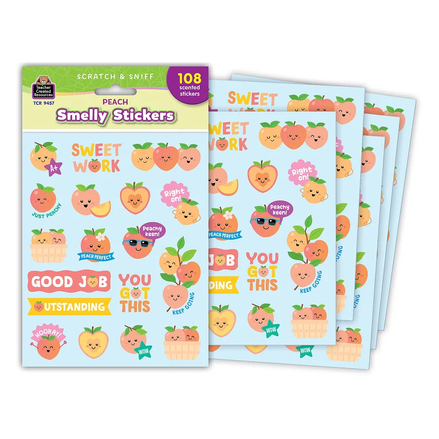 Peach Smelly Stickers