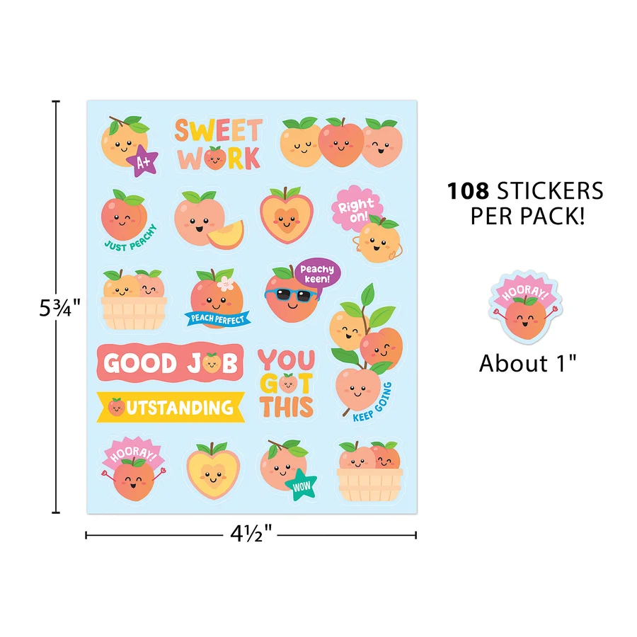 Peach Smelly Stickers