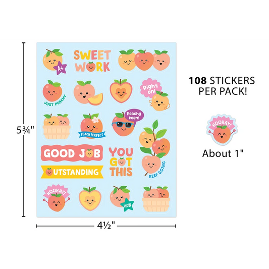 Peach Smelly Stickers