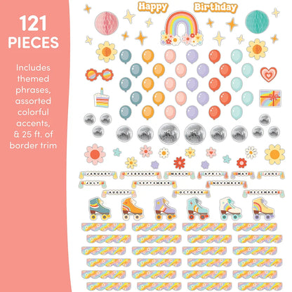 Roller Disco Birthday Create & Decorate Quick Kit
