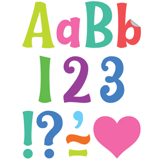 Colorful Wild Whimsy Self-Adhesive Letters Combo Pack