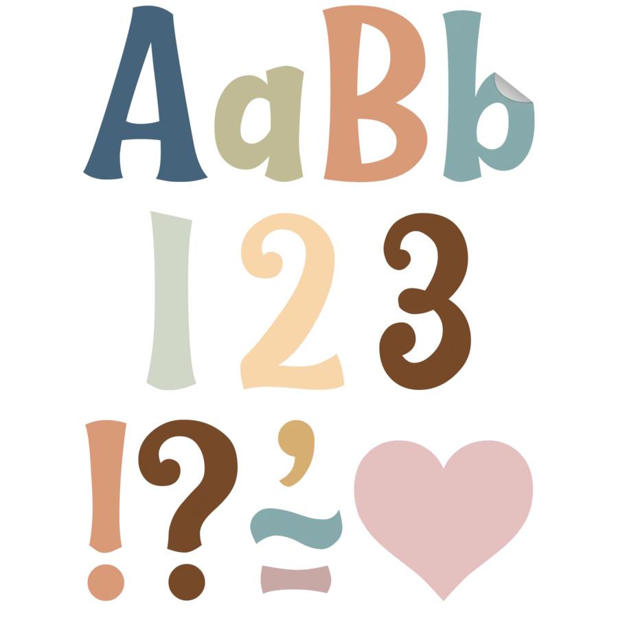Calming Colors Wild Whimsy Self-Adhesive Letters Combo Pack