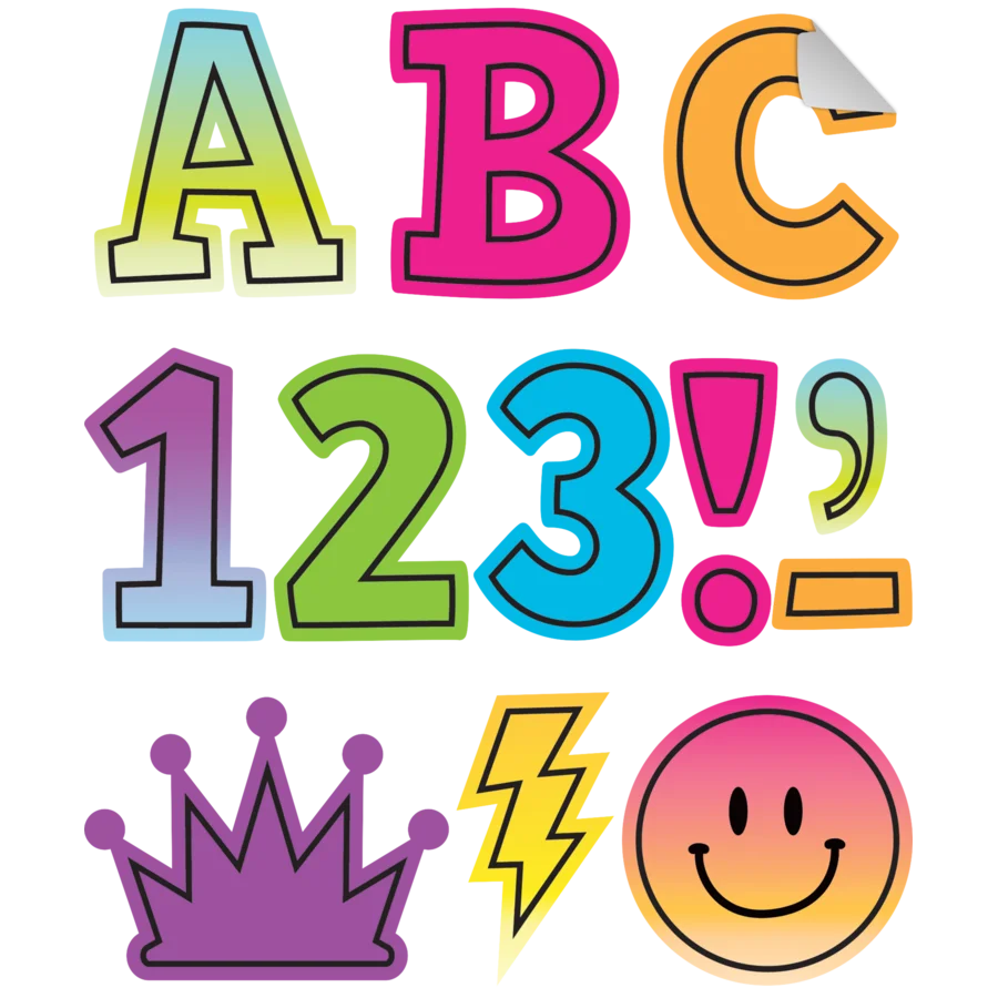 Brights 4Ever Bold Block Self-Adhesive Letters Uppercase