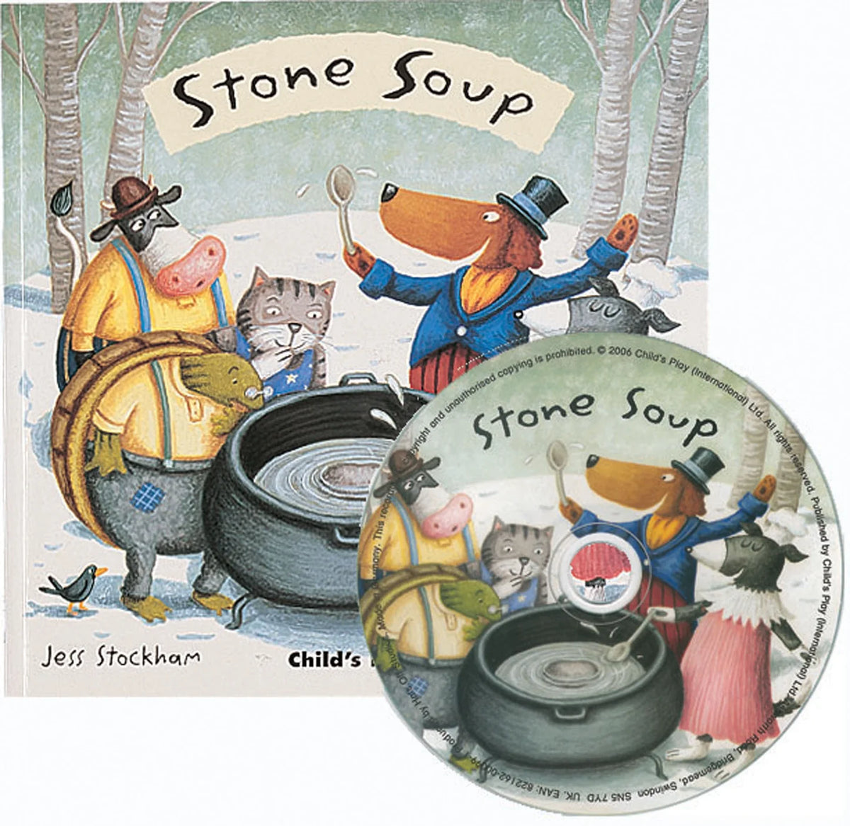Flip-up Fairy Tales: Stone Soup (Softcover and CD Edition)