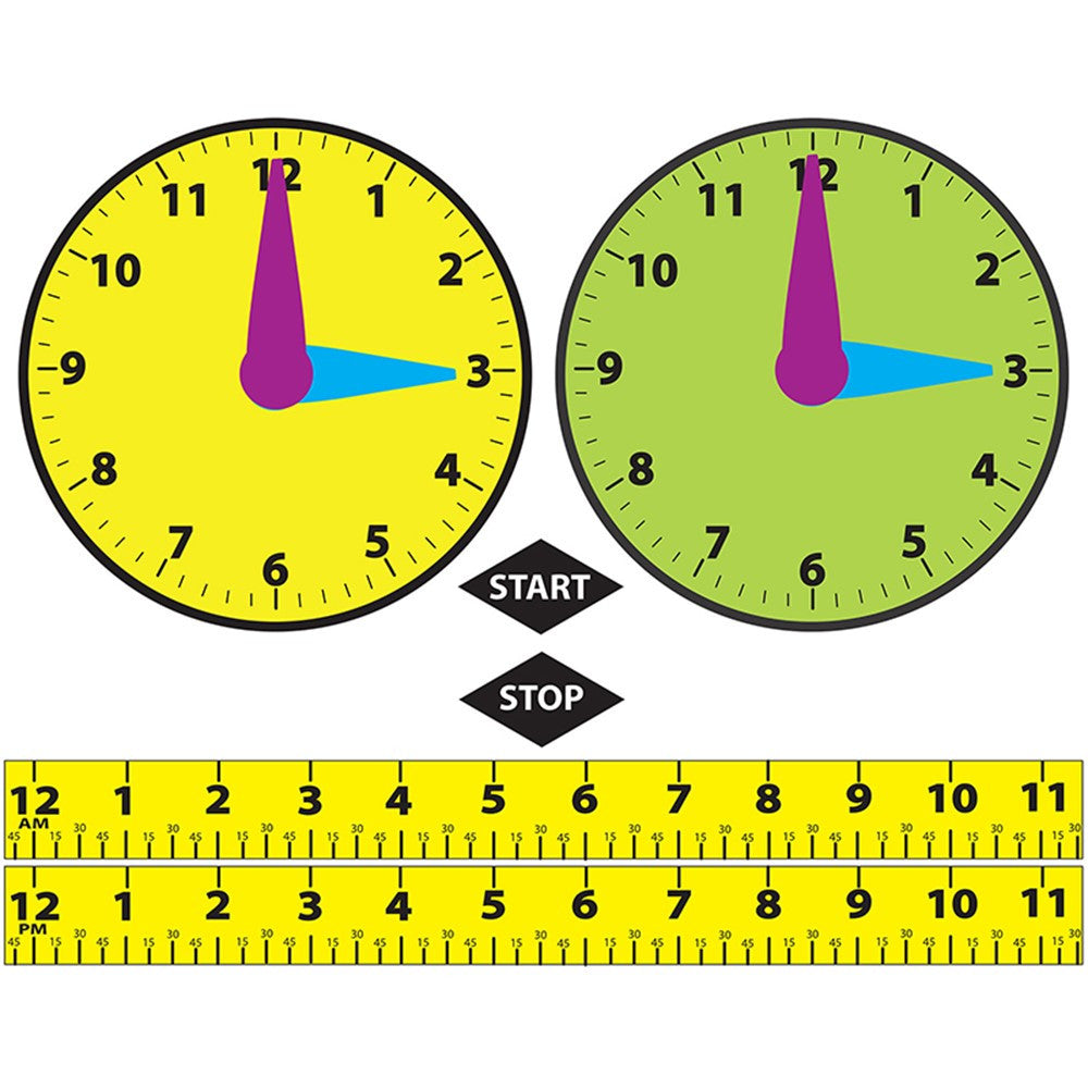 Die-Cut Large Magnetic Elapsed Time Set