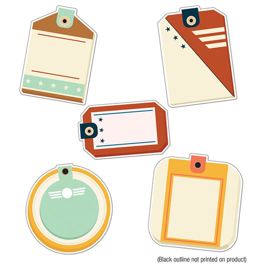 Let's Explore Travel Tags Cut-Outs