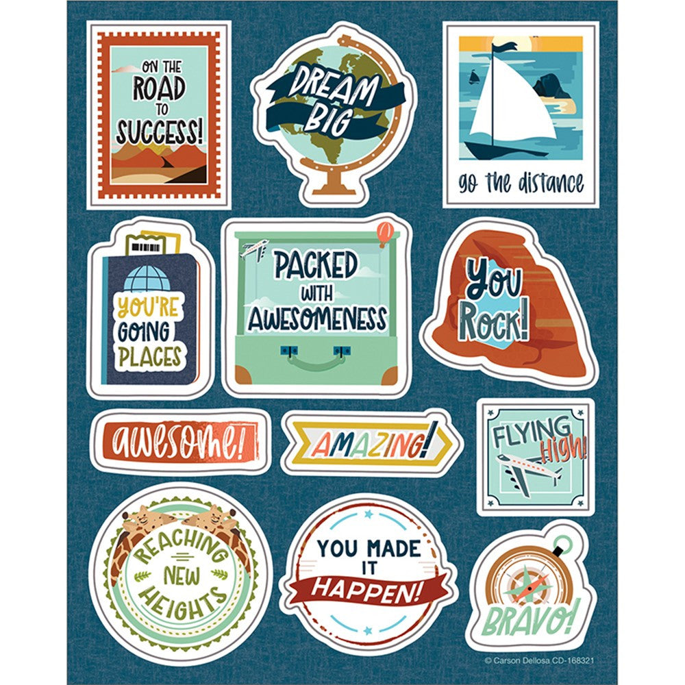 Let's Explore Motivators Motivational Stickers