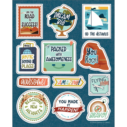 Let's Explore Motivators Motivational Stickers
