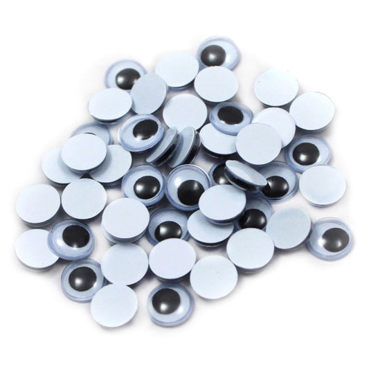 Wiggle Eyes 12mm Black 50pcs.