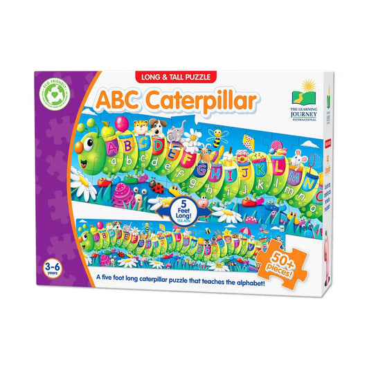 Long & Tall Floor Puzzle ABC Caterpillar 51pc