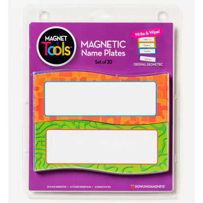 Dowling Magnets® Magnetic Name Plates, Pack of 20