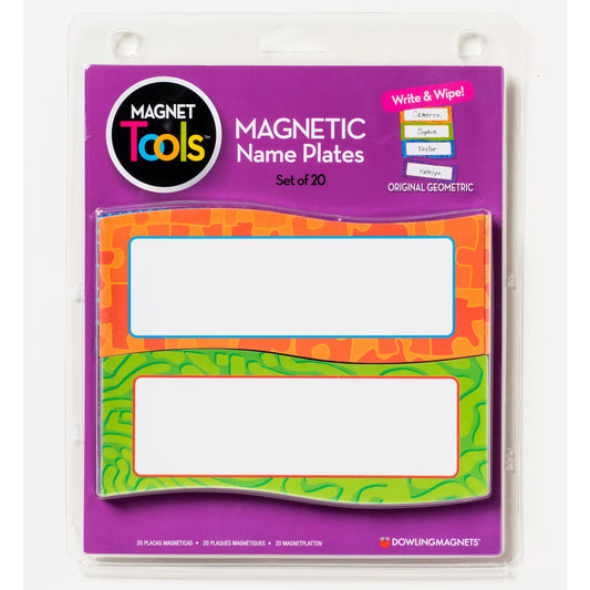 Dowling Magnets® Magnetic Name Plates, Pack of 20