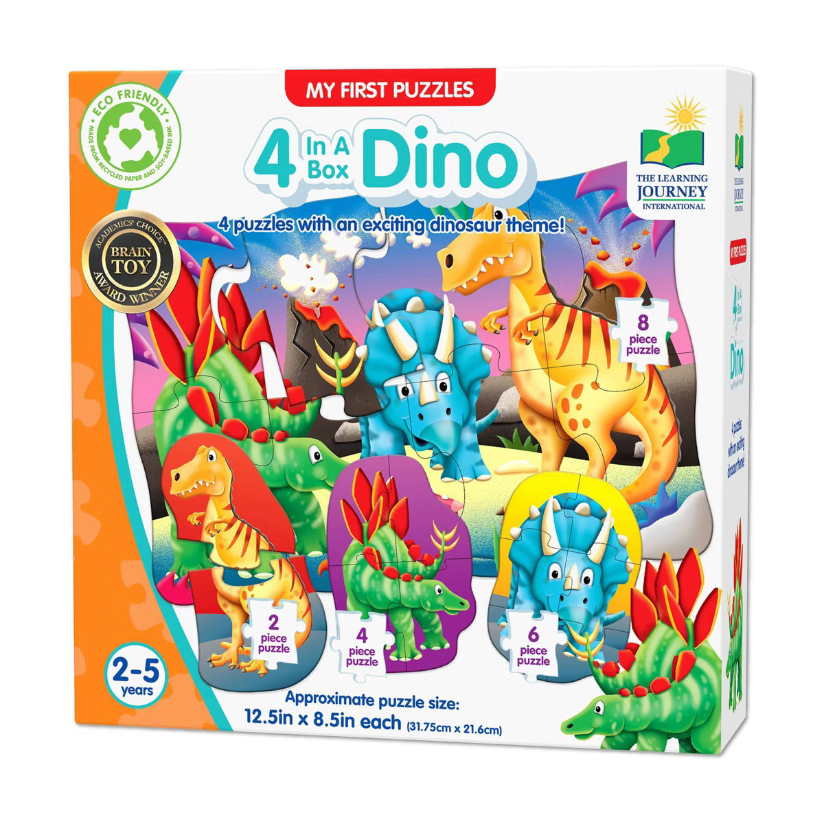 My First Puzzles - 4 In A Box - Dino 20pc Jigsaw Puzzle
