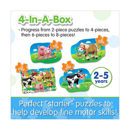 My First Puzzles - 4 In A Box - Farm 20pc Jigsaw Puzzle