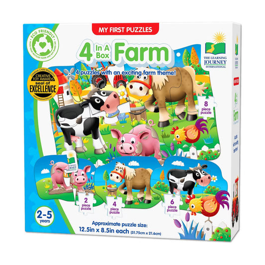 My First Puzzles - 4 In A Box - Farm 20pc Jigsaw Puzzle