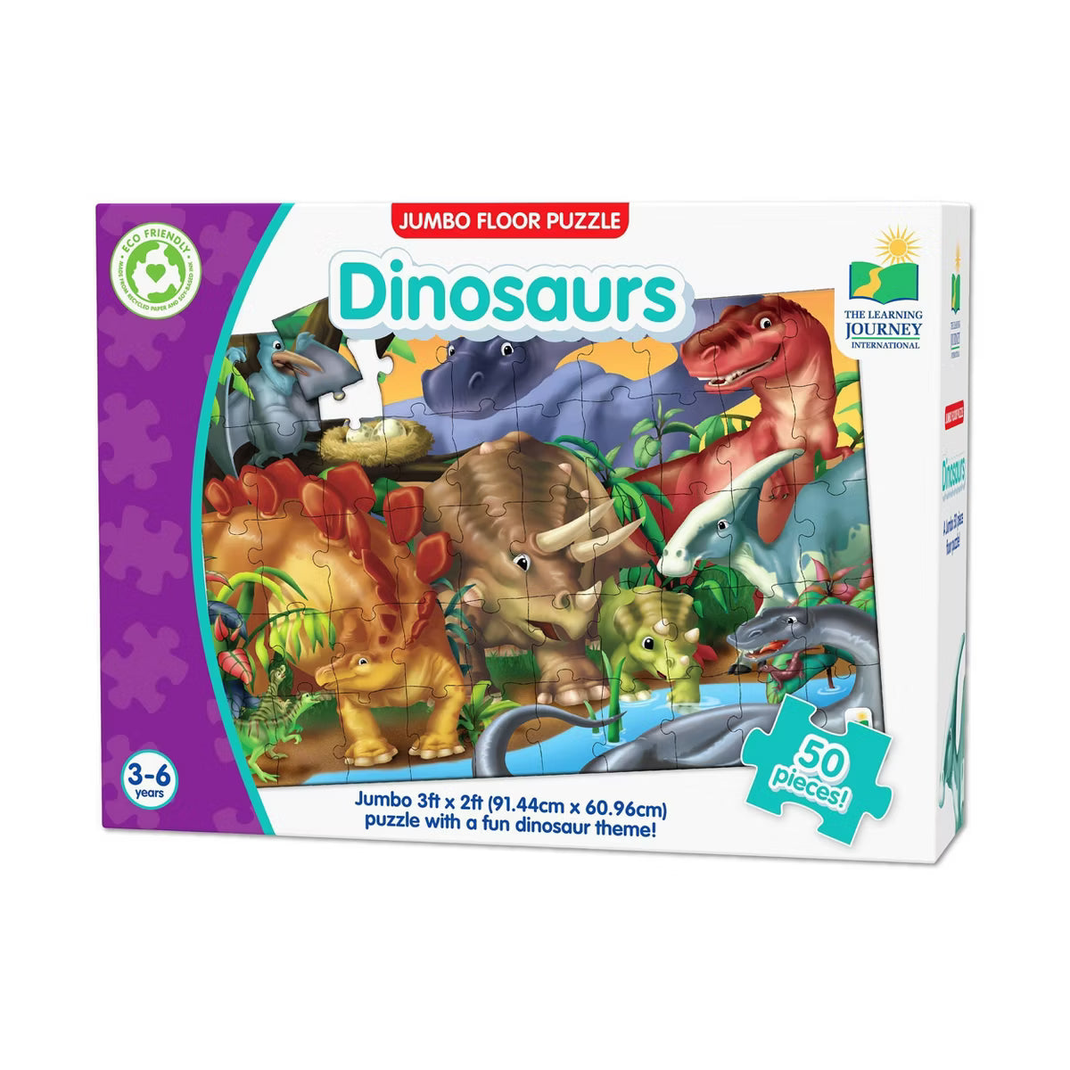 Jumbo Floor Puzzle - Dinosaurs: 50pc