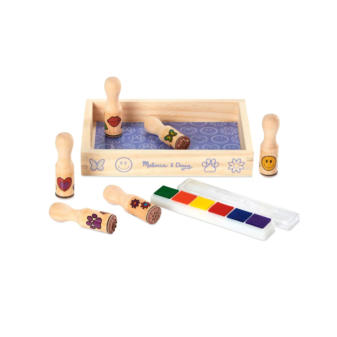 Wooden Stamp Set - Happy Handles