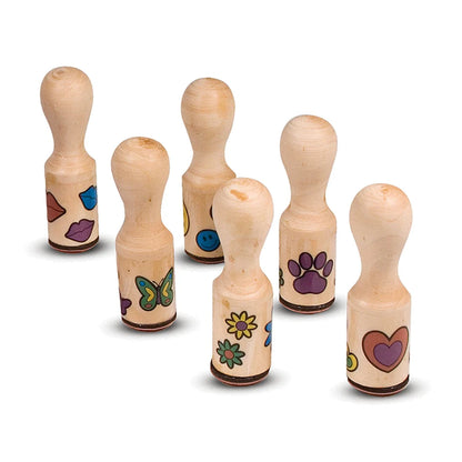 Wooden Stamp Set - Happy Handles