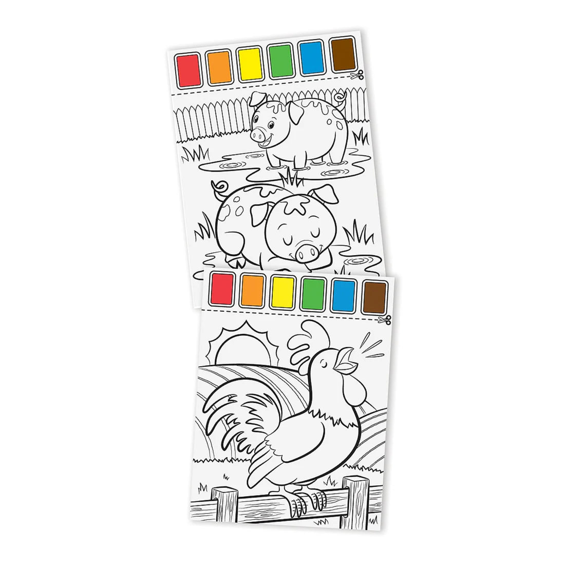 Paint with Water - Farm Animals