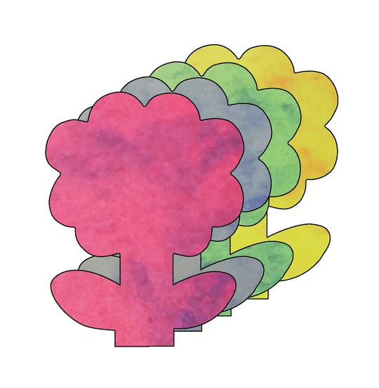 Small Marble Assorted Cut-Out - Flower