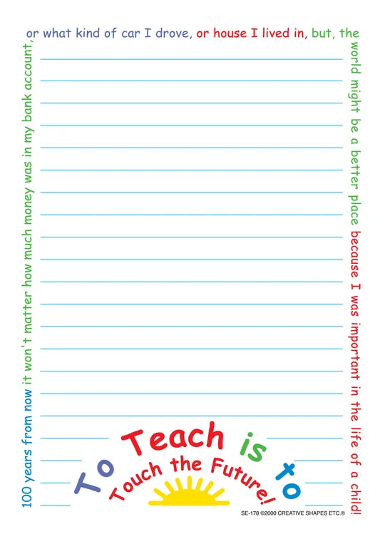 Large Notepad - Touch the Future