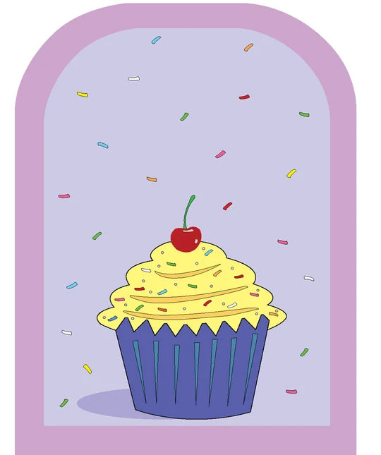 Large Cardstock Accents - Cupcake