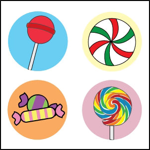 Candy Incentive Stickers