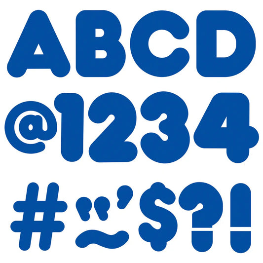 Royal Blue Casual Uppercase Ready Letters®