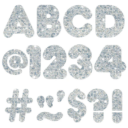 Silver Sparkle Casual Uppercase Ready Letters®