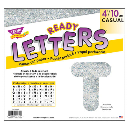Silver Sparkle Casual Uppercase Ready Letters®