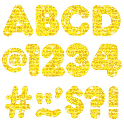 Yellow Sparkle Casual Uppercase Ready Letters®