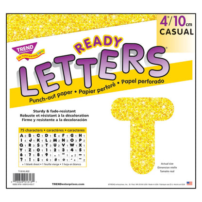 Yellow Sparkle Casual Uppercase Ready Letters®