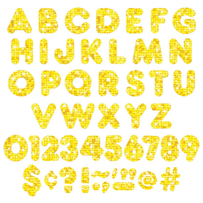 Yellow Sparkle Casual Uppercase Ready Letters®