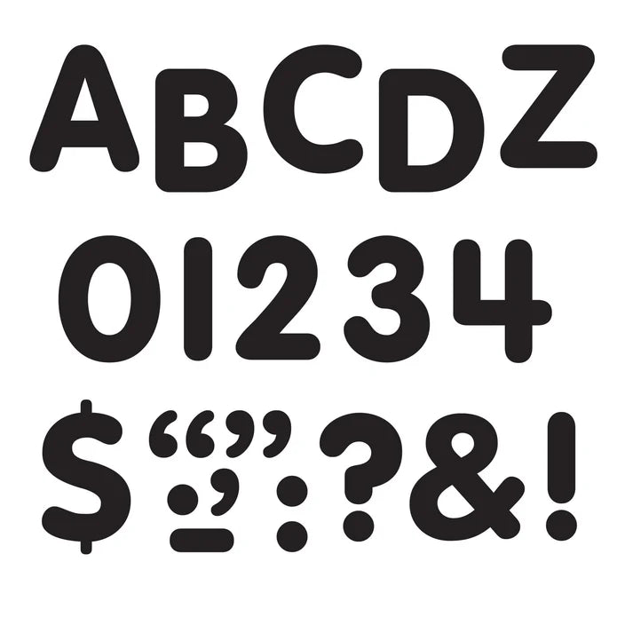 Black Letters STICK-EZE® Stick-On Letters