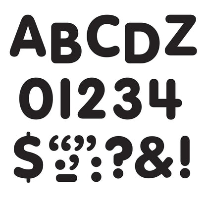 Black Letters STICK-EZE® Stick-On Letters