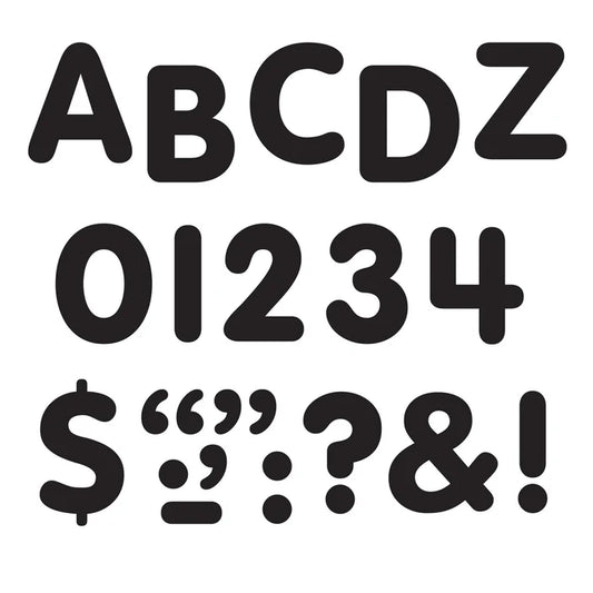 Black Letters STICK-EZE® Stick-On Letters