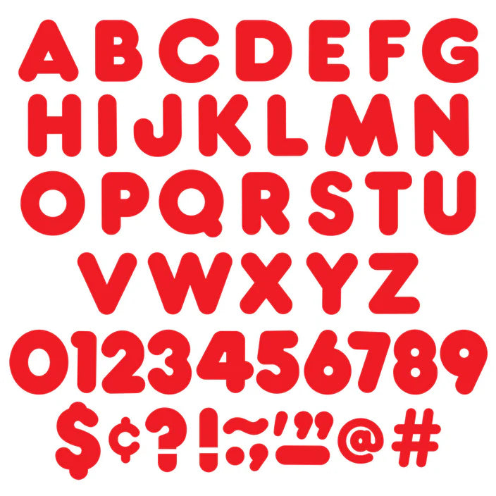 Red Casual Uppercase Ready Letters®
