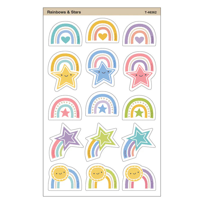 Good To Grow Rainbows & Stars Large Stickers