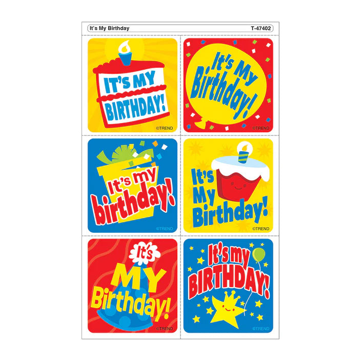 It's My Birthday Tear & Share Stickers™