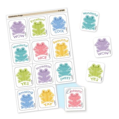 Good To Grow Celebration Frogs Tear & Share Stickers