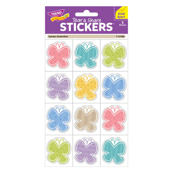 Good To Grow Butterflies Tear & Share Stickers