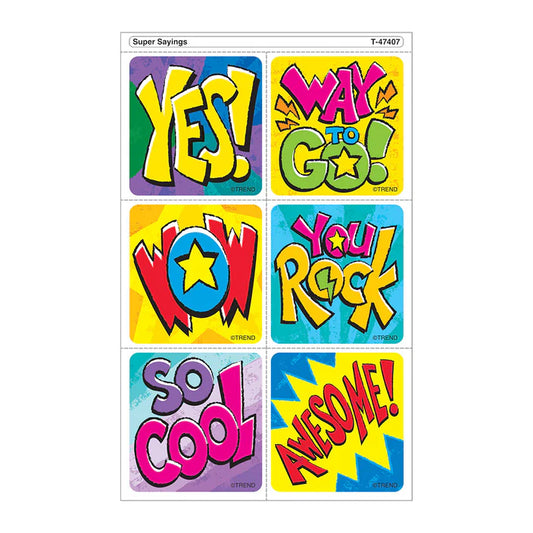 Super Sayings Tear & Share Stickers™