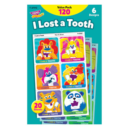 I Lost a Tooth Tear & Share Stickers™ Value Pack