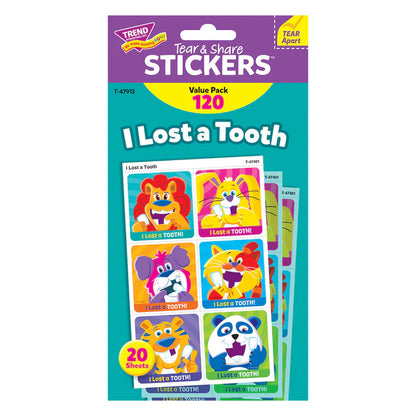 I Lost a Tooth Tear & Share Stickers™ Value Pack