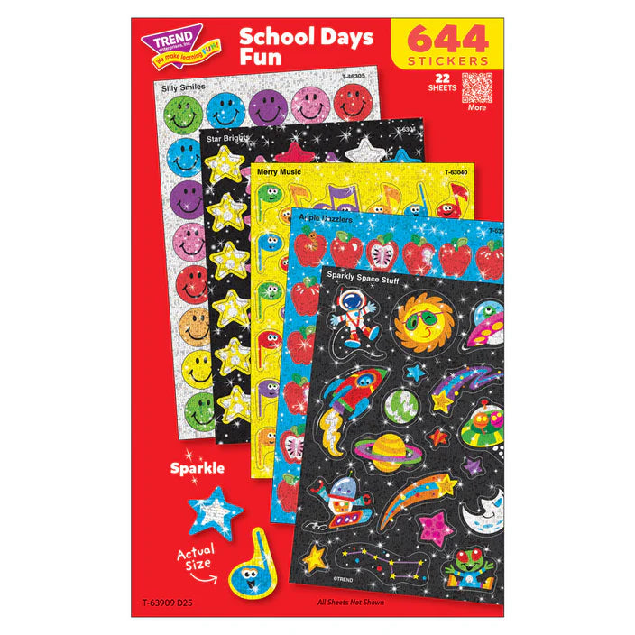 School Days Sparkle Stickers® Variety Pack