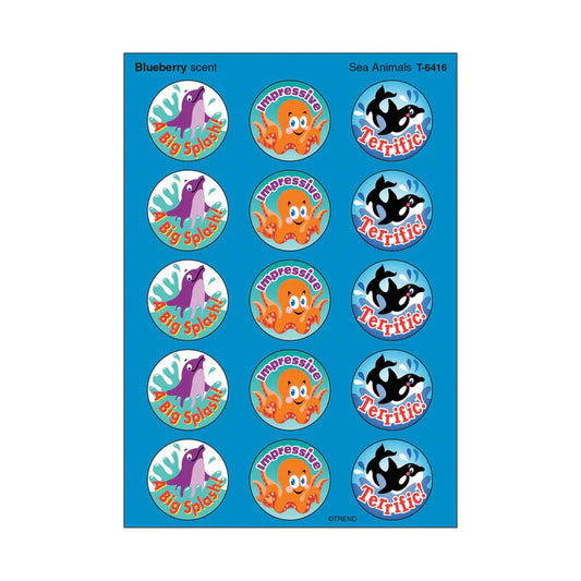Sea Animals, Blueberry scent Scratch 'n Sniff Stinky Stickers®