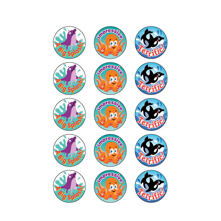 Sea Animals, Blueberry scent Scratch 'n Sniff Stinky Stickers®