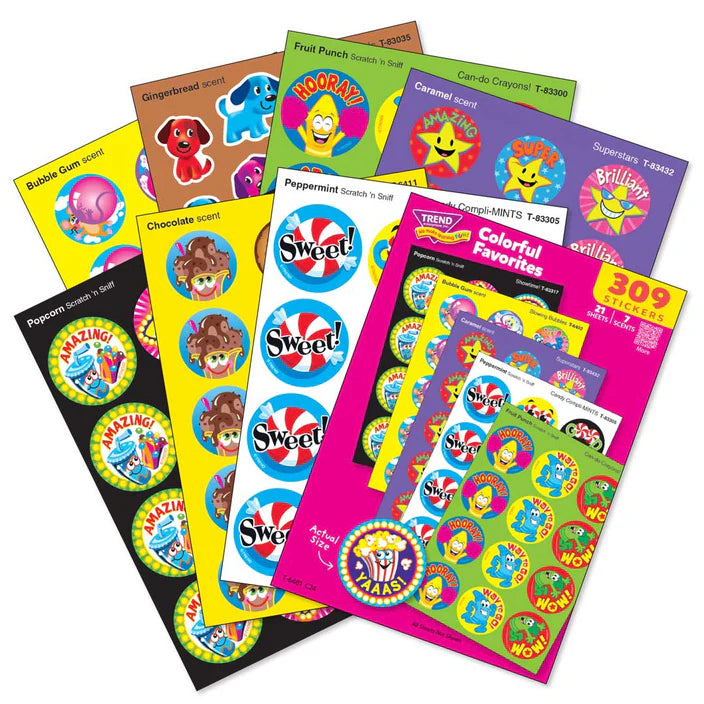 Colorful Favorites Scratch 'n Sniff Stinky Stickers® Variety Pack
